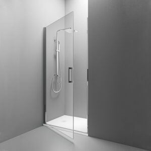 Box doccia Nicchia porta battente vetro temperato da 6mm Collezione SWING CROMO Tamanaco