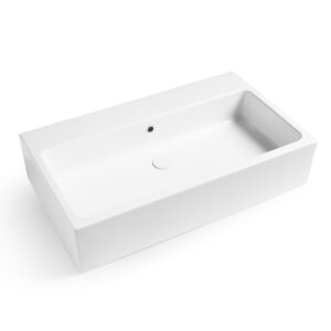 Camaleo lavabo in ceramica Bicolore 60/80/100 x 46 cm Bianco Matt Acquaceramica Colavene