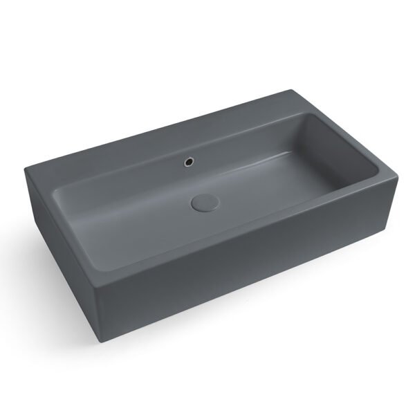 Lavabo in ceramica Grigio Matt della Collezione Camaleo Acquaceramica Colavene per arredo bagno – Tuttidea