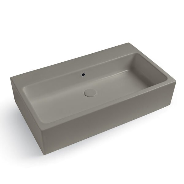 Lavabo in ceramica Matera Matt della Collezione Camaleo Acquaceramica Colavene per arredo bagno – Tuttidea