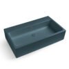 Lavabo in ceramica Petrolio Lucido e Matt della Collezione Camaleo Acquaceramica Colavene per arredo bagno – Tuttidea