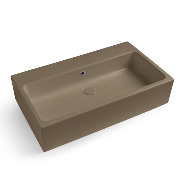 Lavabo in ceramica Terra Lucido e Matt della Collezione Camaleo Acquaceramica Colavene per arredo bagno – Tuttidea
