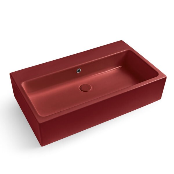 Lavabo in ceramica Vinaccia Lucido della Collezione Camaleo Acquaceramica Colavene per arredo bagno – Tuttidea