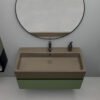 Mobile bagno completo con lavabo in ceramica Collezione Camaleo 8 Acquaceramica Colavene, vista alternativa, per arredo bagno – Tuttidea