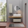 Mobile bagno completo con lavabo in ceramica Collezione Camaleo 9 Acquaceramica Colavene, vista principale, per arredo bagno – Tuttidea