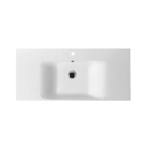 Cento Lavabo in ceramica 100x45xh10 cm Bianco Lucido Acquaceramica Colavene