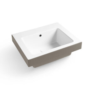 Alaqua lavabo in ceramica Bicolore 60/70 x 50 cm Matera Matt Acquaceramica Colavene