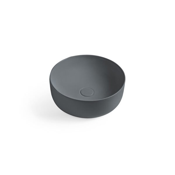 Lavabo da appoggio rotondo in ceramica grigio matt Ciotole Colavene per arredo bagno – Tuttidea