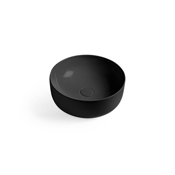 Lavabo da appoggio rotondo in ceramica nero matt Ciotole Colavene per arredo bagno – Tuttidea