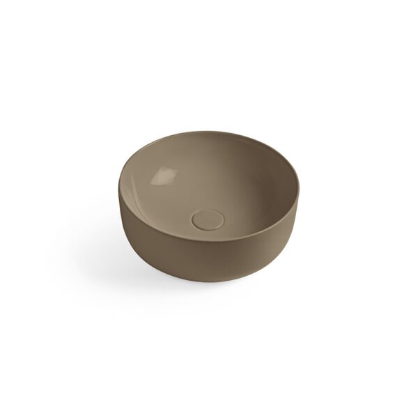 Lavabo da appoggio rotondo in ceramica terra Ciotole Colavene per arredo bagno – Tuttidea