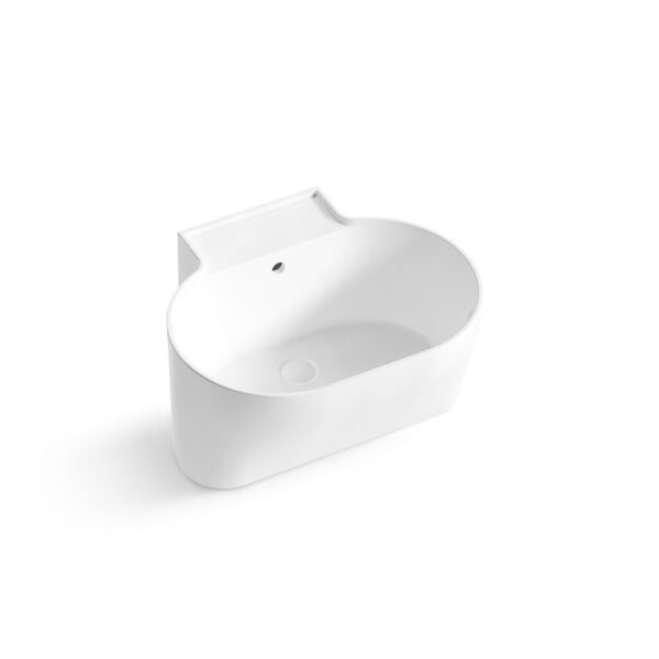 Lavabo in ceramica Bianco Lucido e Bianco Matt della collezione Tino e Tina Acquaceramica Colavene per arredo bagno e arredo lavanderia – Tuttidea