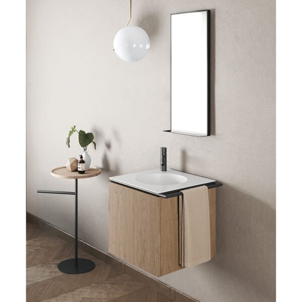Lavabo in ceramica con mobile Cubo sospeso 20.20 composizione 6 Acquaceramica Colavene per arredo bagno – Tuttidea