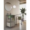 Lavabo in ceramica con struttura Pilotì 20.20 composizione 4 Acquaceramica Colavene per arredo bagno – Tuttidea