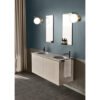 Lavabo in ceramica con mobile Regolo sospeso a due ante 20.20 composizione 10 della collezione Acquaceramica Colavene per arredo bagno – Tuttidea