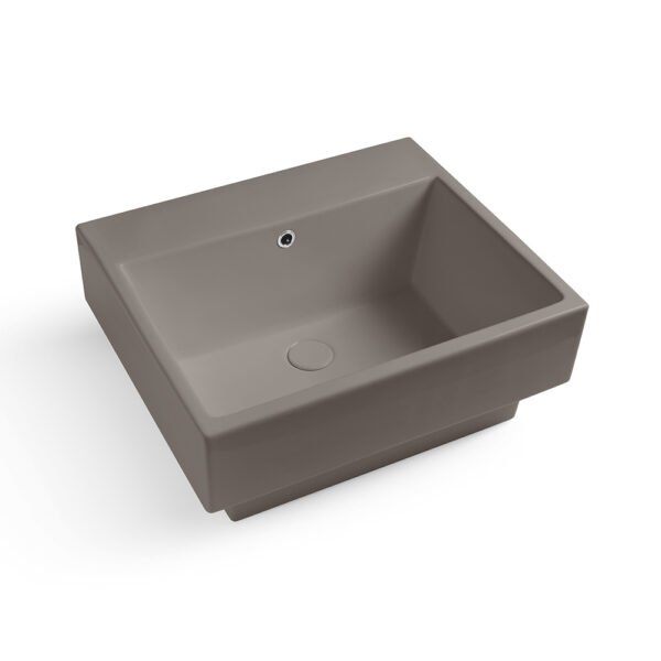 Lavabo da appoggio o sospeso in ceramica Colavene Collezione Volant, variante Siena Matt, per arredo bagno e arredo lavanderia – Tuttidea