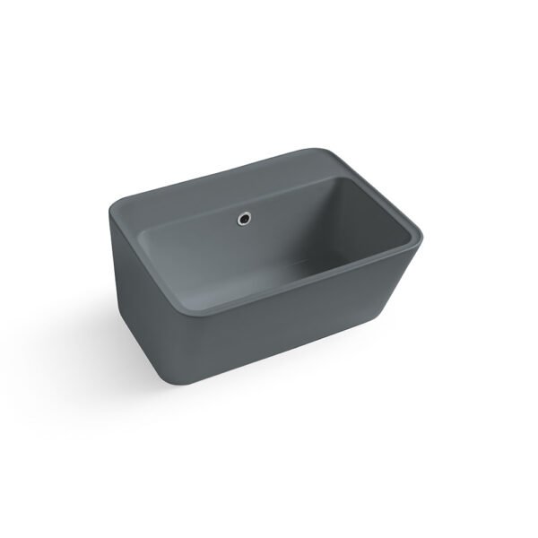 Lavabo in ceramica Colavene Collezione Wynn, variante Grigio Matt, per arredo bagno e arredo lavanderia – Tuttidea