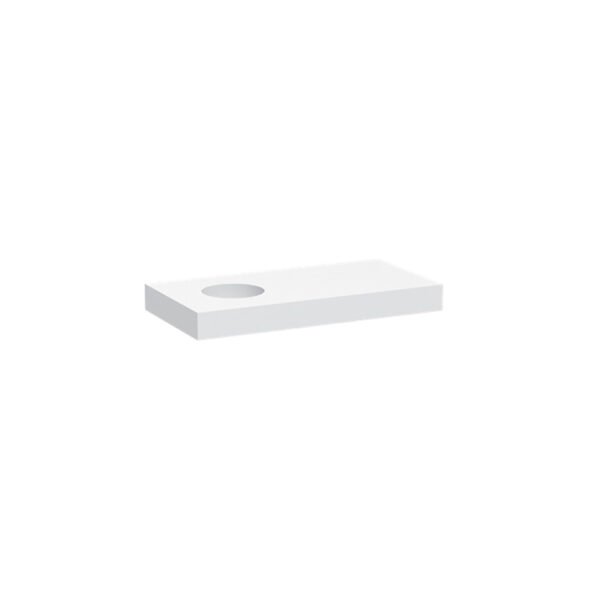 Mensola in legno massello frassino con foro Acquaceramica Colavene 30x15xh3 cm per arredo bagno e arredo lavanderia – Tuttidea