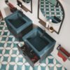 Mobile bagno completo sospeso con cassetto e lavabo in ceramica Collezione Alaqua 5 Acquaceramica Colavene, vista alternativa, per arredo bagno e arredo lavanderia – Tuttidea