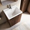 Vista alternativa della composizione Large Acquaceramica Colavene con mobile bagno e lavabo in ceramica per arredo bagno e arredo lavanderia – Tuttidea