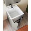 Vista alternativa della composizione 3 Large Acquaceramica Colavene con mobile bagno e lavabo in ceramica per arredo bagno e arredo lavanderia – Tuttidea