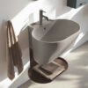 Mobile bagno o lavanderia sospeso con lavabi in ceramica Collezione Tino e Tina 2 Acquaceramica Colavene, vista alternativa, per arredo bagno e arredo lavanderia – Tuttidea
