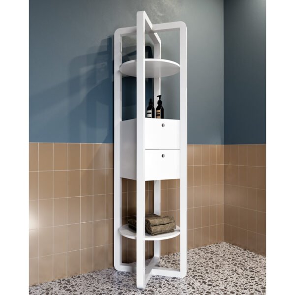 Mobile bagno o lavanderia sospeso con lavabo in ceramica Collezione Tino e Tina 3 Acquaceramica Colavene, dettaglio, per arredo bagno e arredo lavanderia – Tuttidea