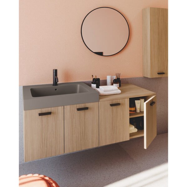 Mobile bagno sospeso a due ante Collezione Alaqua 6 Acquaceramica Colavene, vista principale, per arredo bagno e arredo lavanderia – Tuttidea