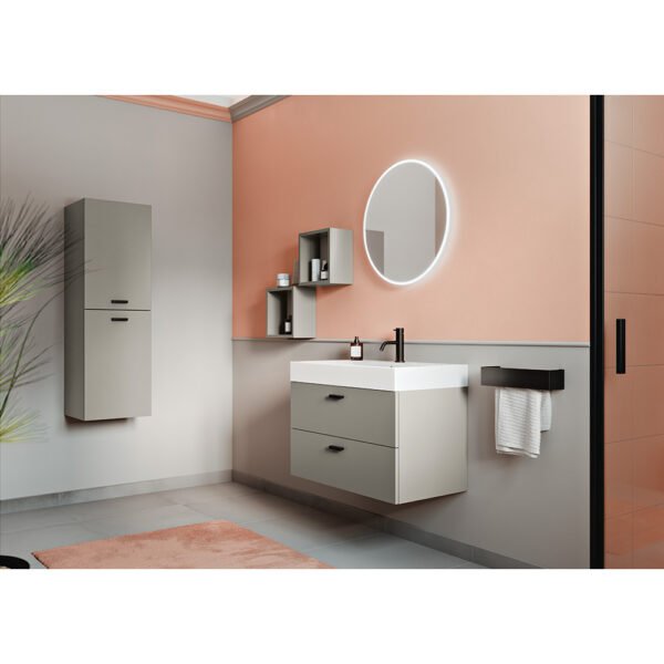 Mobile bagno sospeso con lavabo in ceramica Cento Colavene composizione 2 per arredo bagno – Tuttidea