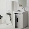 Mobile colonna con cesto portabiancheria 45×38×H172 cm Domestica Colavene per arredo lavanderia – Tuttidea