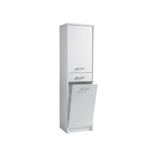 Mobile colonna con cesto portabiancheria 45×38×H172 cm Domestica Colavene per arredo lavanderia – Tuttidea