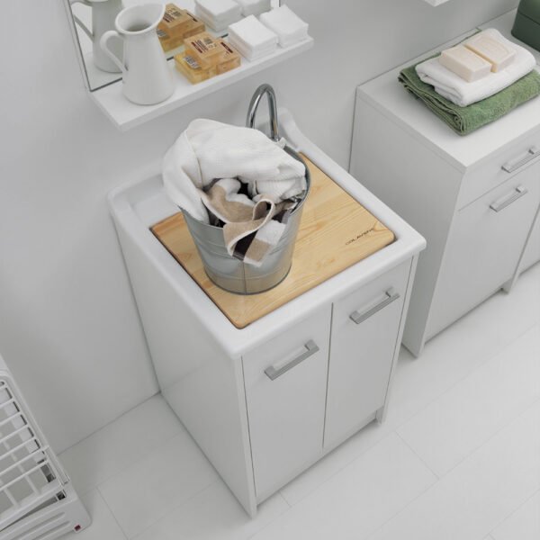 Mobile lavatoio 50×50×H86 cm Domestica Colavene per arredo lavanderia – Tuttidea