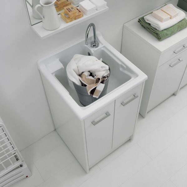 Mobile lavatoio 50×50×H86 cm Domestica Colavene per arredo lavanderia – Tuttidea