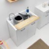 Mobile lavatoio 80×45×H86 cm Domestica Colavene per arredo lavanderia – Tuttidea