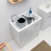 Mobile lavatoio 80×45×H86 cm Domestica Colavene per arredo lavanderia – Tuttidea