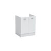 Mobile per lavabo a terra con due ante e ripiano 60 o 75 cm della Collezione Volant Acquaceramica Colavene per arredo bagno e arredo lavanderia – Tuttidea
