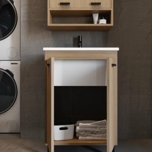 Mobile bagno o lavanderia 2 ante 60x45xh86,5 cm Colavene Acquaceramica Prisma
