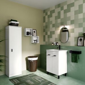 Colonna bagno o lavanderia a terra 45x38xh172 cm Colavene Acquaceramica Prisma