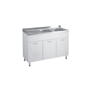 Sottolavello con lavello inox 120x50xh91,5 cm Cucina Facile Colavene