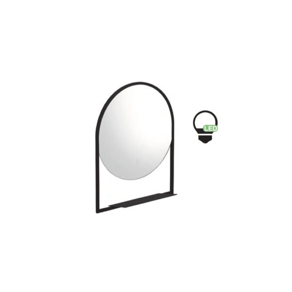 Specchio bagno e lavanderia retroilluminato LED con mensola Colavene per arredo bagno e arredo lavanderia – Tuttidea