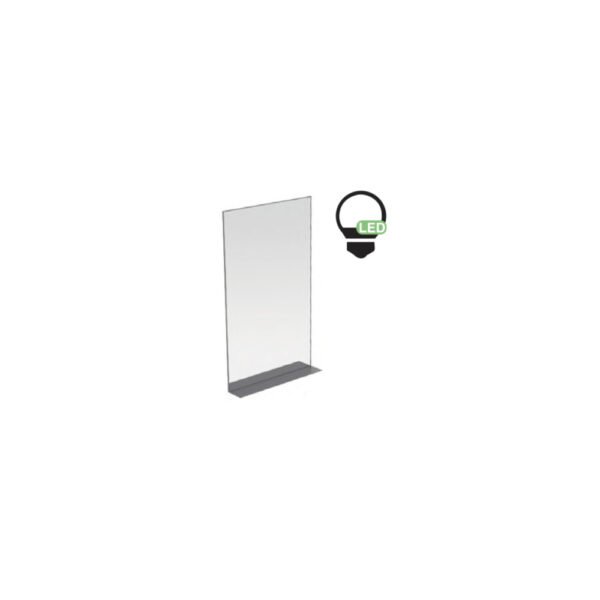 Specchio bagno e lavanderia rettangolare LED con mensola Colavene per arredo bagno e arredo lavanderia – Tuttidea