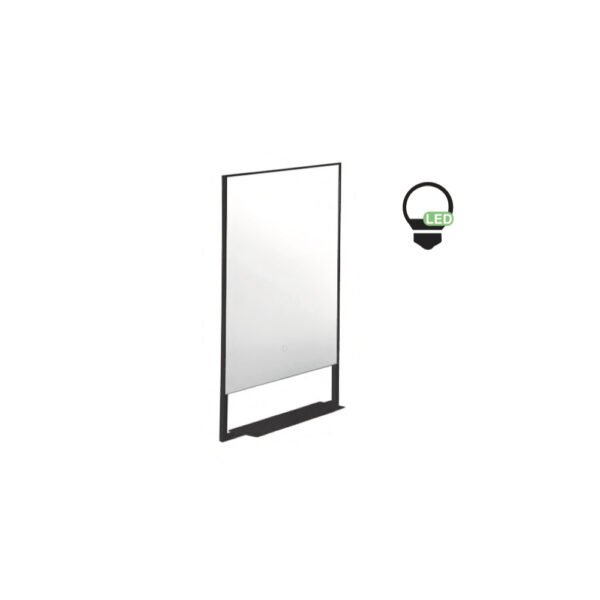 Specchio bagno e lavanderia rettangolare retroilluminato LED con mensola Colavene per arredo bagno e arredo lavanderia – Tuttidea