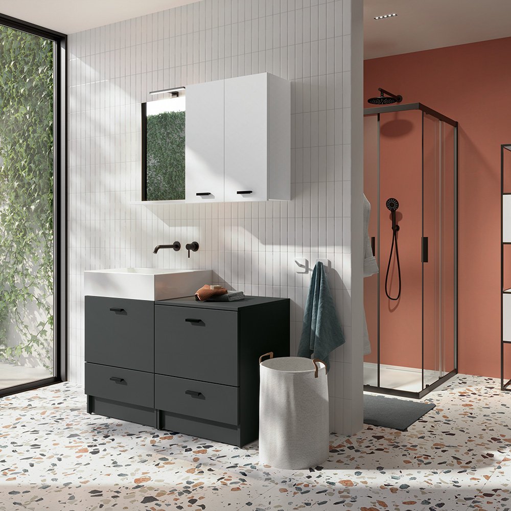 Pensile bagno/lavanderia 75x24xh70 cm Acquaceramica Colavene 2 Pensile bagno/lavanderia 75x24xh70 cm Acquaceramica Colavene 1