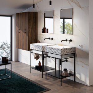 Mobile bagno completo a terra con lavabo in ceramica Colavene Acquaceramica Volant #3