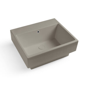 Volant lavabo in ceramica monocolore 45/50/60/75 x 50 cm Matera Matt Acquaceramica Colavene