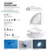 Vasca da bagno angolare Sharm Colacril per arredo bagno – Tuttidea