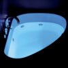 Vasca da bagno asimmetrica con idromassaggio Sharm Colacril per arredo bagno – Tuttidea