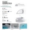 Vasca da bagno asimmetrica Sharm Colacril per arredo bagno – Tuttidea