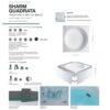 Vasca da bagno quadrata Sharm Colacril per arredo bagno – Tuttidea
