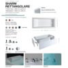 Vasca da bagno rettangolare Sharm Colacril per arredo bagno – Tuttidea