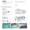 Vasca da bagno Star Colacril per arredo bagno – Tuttidea